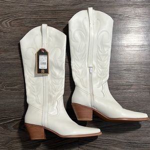 MATISSE WOMEN'S AGENCY TALL WESTERN LEATHER BOOTS - SNIP TOE